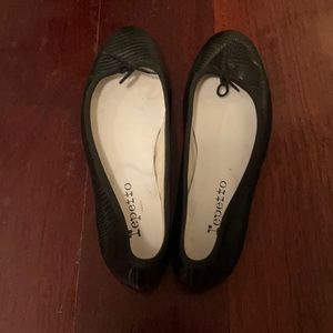 Repetto Lizard Embossed Cendrillon ballet flats